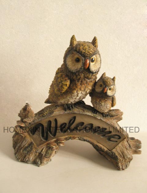 Owl Welcome Garden Decro